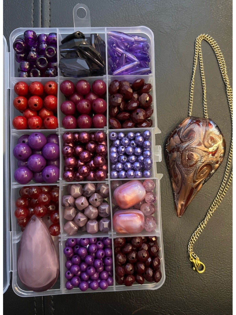 Craft Beads, EGGPLANT - DON’T COOK, Jewelry Supplies, loose bulk beads